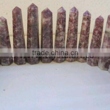 LEPIDOLITE OBELISK POINTS