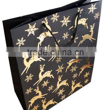 Fantastic Decorative Christmas Paper Bag with metalic foil