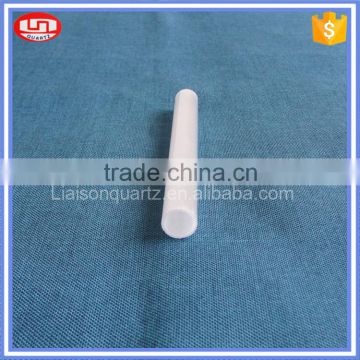 Milky quartz glass tube open end