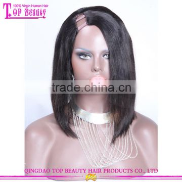 100% Human Hair U Part Wig Black Women Natural Wigs And Hairpieces