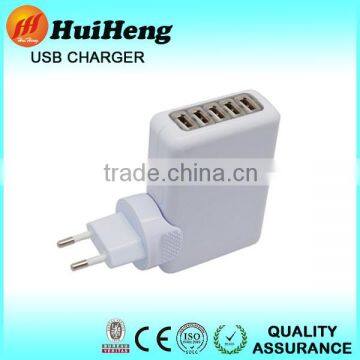 4a usb wall adapter 5 Port wall usb charger