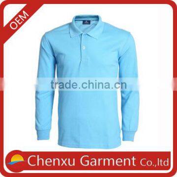 cotton slim fit long sleeve polo shirts for men custom new design polo collar long sleeves t shirt