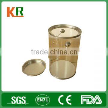 Transparent Tin Bucket With Lid