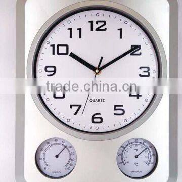 Young Town Quartz Wall Clock Weather Stations Clock For Promotion