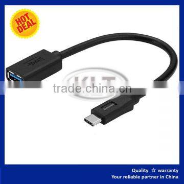 Type-C Male to USB 3.0 Type A Female Adapter OTG Data Cable For Macbook Black