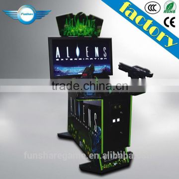 Arcade Aliens Shooting Machine / Coin Operation Shooting Machine