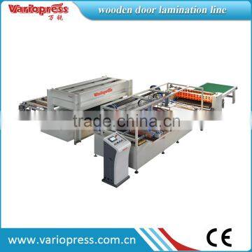 wooden door AB glue lamination production line