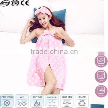 lady pink fluffy bathrobe price