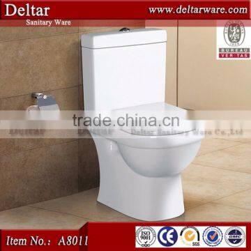 luxury bathroom design two piece toilet, back to wall watermark toilet, mobile two piece toilet