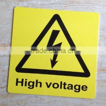 high voltage warning sign board