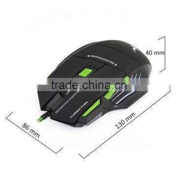 Hot Sale 2400DPI Wired 7D Optical PRO Gaming Mouse Mice Black
