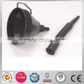 Plastic car oil funnel with filter