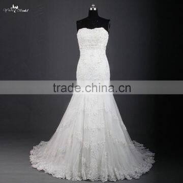 RSW872 Alibaba Express Real Sample Lace Bridal Wedding Dress Mermaid