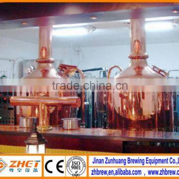 800L Mini Red Copper Restaurant Beer Brewery Equipment CE