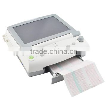 Multi parameter Maternal Monitor Fetal FHR TOCO FM SPO2 PR ECG NIBP RESP TEMP for mothers and infant single twins optional