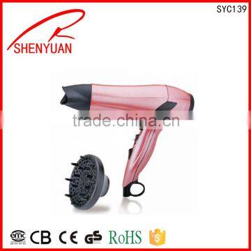 Fashion hot Electric Travel dc motor salon hair dryer fast drying hair home use CE/RoHS