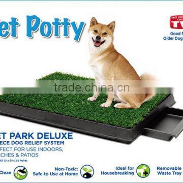 Pet Park Indoor Potty Dog Grass Mat Pad Training Petzoom Puppy Patch Patio