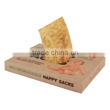 Small and large Plastic and Embossed Baby nappy sacks With scented