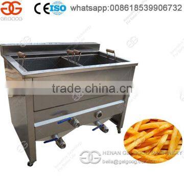 Double Tanks Commercial Coated Peanut Fryer Machine