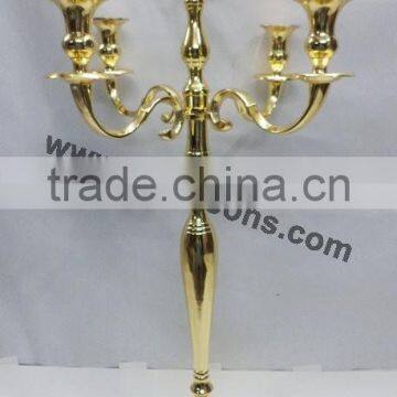New Design Weddings Gold Candelabras Centerpiece And 8 Arms Gold Candelabra With Gold Bowl