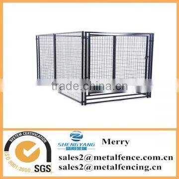Black Dog Use Fence Powder Coated Material Dog Kennel Fence Panel photo-4