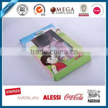 Baby Cutlery Set Stainless Stee Plastic Handle Packing Into a Beautiful Paper Box