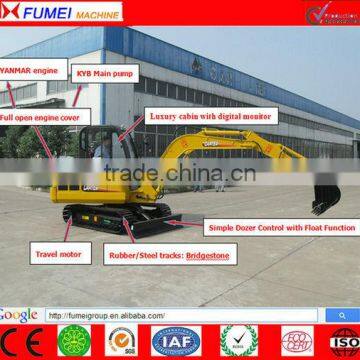 CE certification mini 4.5 tons crawler excavator with 0.17m3 bucket CT45-7A