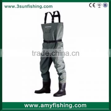 100% Waterproof High Quality Tpu Corrosion Resistant Fishing Chest Waders