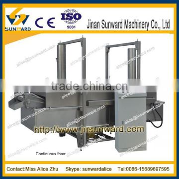 High qualitry stainless steel automatic frying machine/ Continuous Fryer