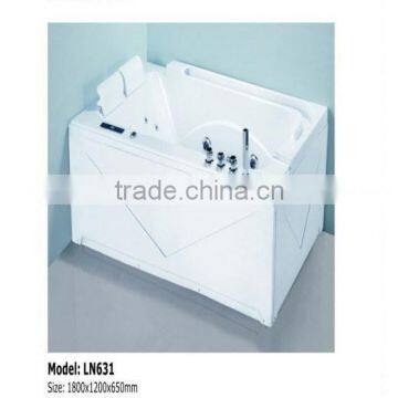 Retangular Plastic Bathtub for 2 Person