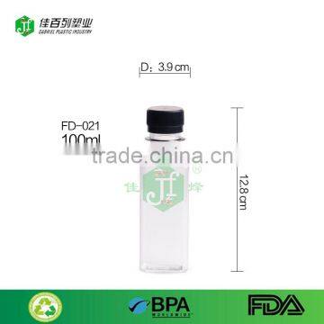 Hot filling drink bottle with tamper evident cap food grade milk bottle plastic juice bottle