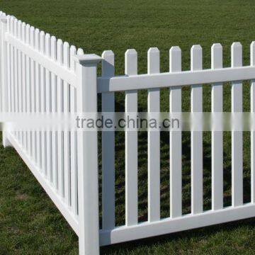 PVC Garden Picket Fence/White vinyl fence/ASTM standard