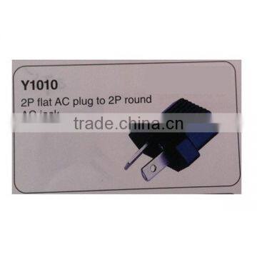 Y1010 2P flat plug round ac multi-functional socket