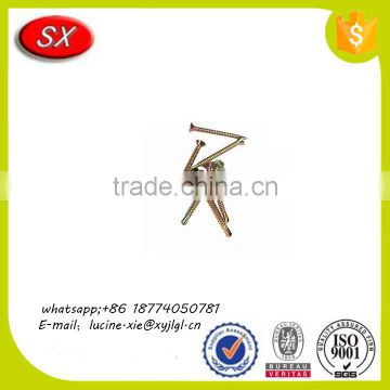 High strength china custom manufacture hex brass wood screw