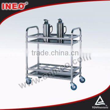 Stainless Steel Dining Room kitchen trolley for hotel/hotel room service trolleys