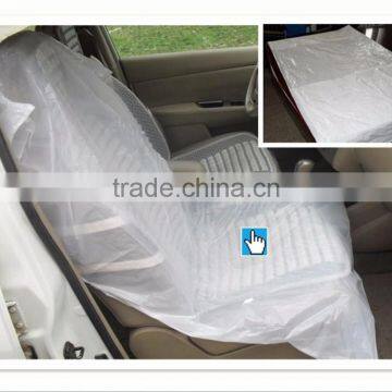 LDPE Plastic Clear Car Seat Covers With TOYOTA Printing 500 Pcs/roll