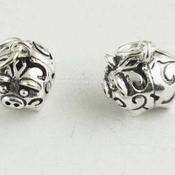 DIY 925 Sterling Silver Pig Bead Jewelry For Bracelet photo-5