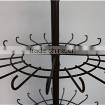 Multi-tier Rotating Free-standing Metal Hanging Hook Rack photo-5