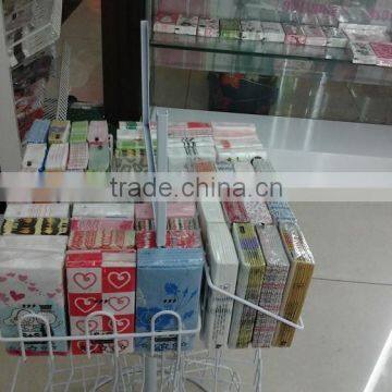 Knock-down Design 4way 3tiers Paper Display Stand