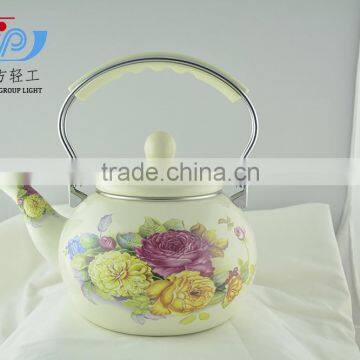 ENAMEL KETTLE MELON SHAPE DECOR