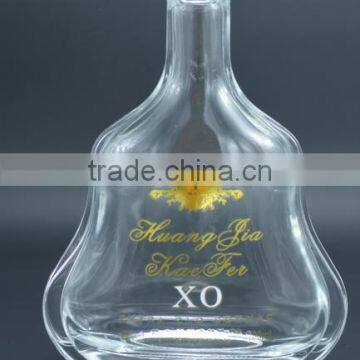 Alibaba supplier 700 ml shaped glass bottle tequila bottle