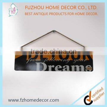 2016 Custom Antique French Metal Hanging Door Signs