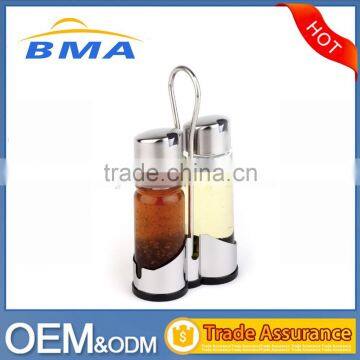 LFGB Storage Bottles & Jars Type Salt and Pepper Glass Cruet Set photo-4