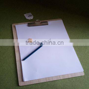 A4A5A6 Wood Clipboard With Flat Metal Clip Restaurant Menu Holders for Coffee Catering Memo Clipboard Promotion Gift photo-2