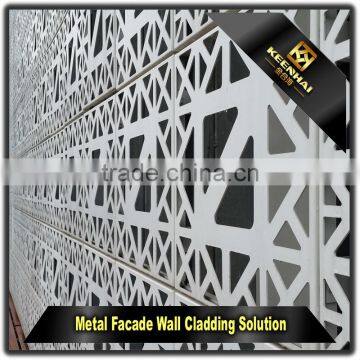 Decorative Facade Panel Perforated Outdoor Aluminium Curtain Wall