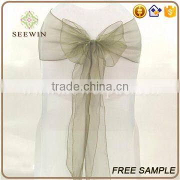 Cheap Wholesale Organza Chair Cover Sash photo-4