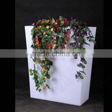 rechargeable LI battery operated PE plastic LED Flower pot