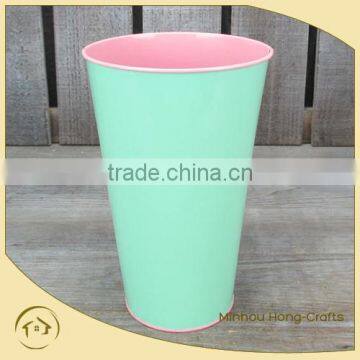 metal bright color flower pot