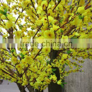 Yellow Silk Cherry Blossom Tree With Artificial Flower photo-4