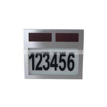 FQ-526 Led solar house numbers light solar door plate solar power plates